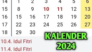 kalender 2024 [upl. by Htrag]