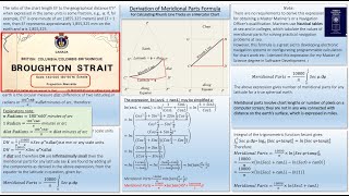 Derivation of Meridional Parts Formula for Mercator Projection [upl. by Pearle860]