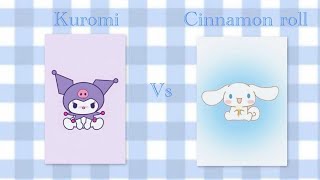 kuromi vs cinnamon roll Fun quiz aesthetic music cute cinnamon rollkuromi viralvideo [upl. by Heloise273]