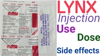 LYNX Injection  Lincomycin Hydrochloride  LYNX Injection Use  Dose  Side effects in Bengali [upl. by Neddy]