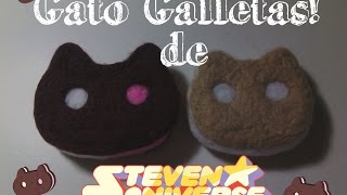 Gato Galletas de Steven Universe Cookie Cat en fieltro  Needle Felt [upl. by Glendon]