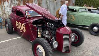 Hot Rods at Goodwood 2021 early Saturday track runs full volume  pit walk [upl. by Robison]