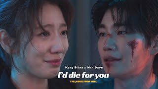 Han Daon and Kang Bitna  Id Die For You by Daebak Drama  The Judge from Hell fmv [upl. by Tristram628]