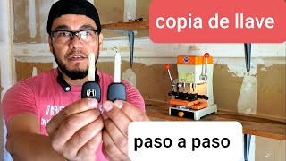 pasos para hacer una copia de llave honda  maquina y calibracion parte 1 [upl. by Peadar]