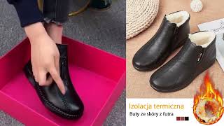 👢Ciepłe buty antypoślizgowe damskie [upl. by Akemed]