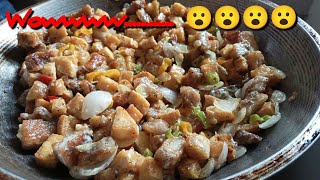 Pork and Tofu Sisig easyrecipe porksisig tofusisig sisigrecipe [upl. by Rafaellle]