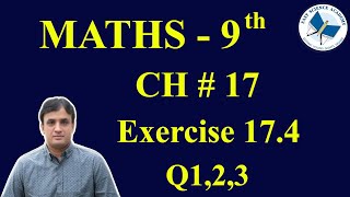 9th Class Maths solutions ch 17 Exercise 174 Q 1 3  FAST MATHEMATICS TUTORIALS [upl. by Towbin]