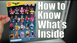 Lego Tutorial LEGO Batman Movie Collectible Minifigure Blind Bag  Feel Guide [upl. by Mollee]