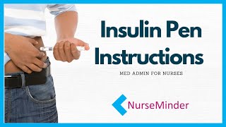 Insulin Pen Instructions How to Use [upl. by Oakie445]