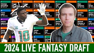 LIVE 2024 Fantasy Football Draft [upl. by Arraeit]