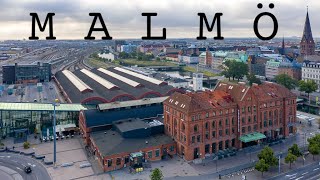 MALMÖ in the morning from a Drone in 4K 🚁 [upl. by Sullivan896]