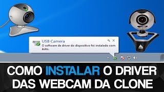 Como instalar o Driver das Webcam da Clone 11124 [upl. by Annaoy880]