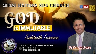 Service Samedi  09232023  Dr Donald Andre  Sinai Haitian SDA Church [upl. by Aniretake]