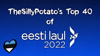 🇪🇪 Eesti Laul 2022 My Top 40 with comments [upl. by Cyrano553]