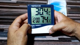 Htc1 Hygrometer temperature meter for incubator thermometer  UrduHindi [upl. by Henigman]