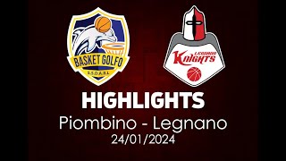 Highlights Piombino  Legnano del 24012024 [upl. by Wiese]