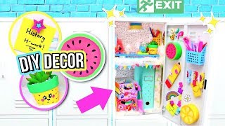 DIY Locker Decorations DECORATING MY LOCKER How To Locker Organization [upl. by Finny]