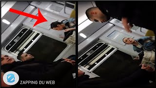 ELLE EMPECHE UN VOL A LA TIRE FRANCE RER [upl. by Ahsilav745]