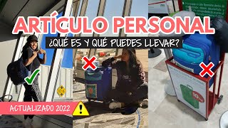 ¿Qué es el artículo personal para viajar en avión [upl. by Rexanna897]