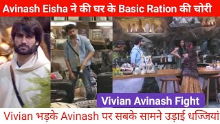 Bigg Boss 18 Avinash Mishra and Eisha Singh Stole Items From Kitchen Hid in Bag Vivian Angry on Avi [upl. by Ynhoj]