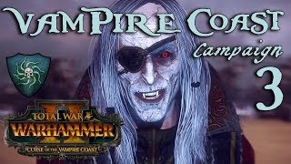 SLAAN GOLD QUEST Total War Warhammer 2  Vampire Coast Campaign  Luthor Harkon 3 [upl. by Anilatac]