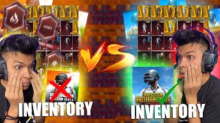 ❌BGMI INVENTORY VS 😍PUBG INVENTORY 1 SUPERSTAR VS PUBG 😱 INVENTORY COMPARISON  BGMI 29 UPDATE [upl. by Grier861]