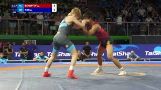 Repechage FS  60 kg A BEKBAYEV KAZ v A NINI ITA [upl. by Diann]