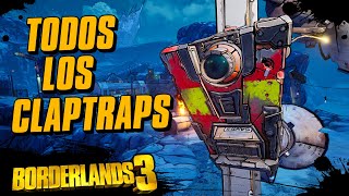 Todos los Claptraps Averiados  Borderlands 3 [upl. by Surovy823]