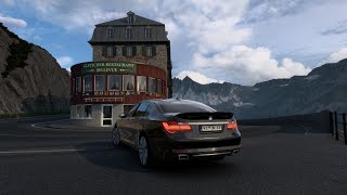 BMW 750Li XDrive F02  Scenic drive across the Furka Pass  ETS2 Gameplay [upl. by Anawat826]