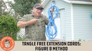 The Figure 8 Method for TangleFree Extension Cords [upl. by Jamal549]