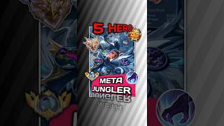 quotTop 5 META Junglers in Mobile Legends 2024 Best Heroes to Climb Solo Rank Fastquot ml mlbbshorts [upl. by Oelak]