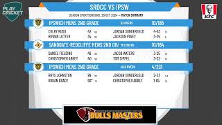 SandgateRedcliffe Mens 2nd Grade v Ipswich Mens 2nd Grade [upl. by Ordnael]