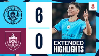 Man City 60 Burnley  FA Cup  HIGHLIGHTS  HAALAND HATTRICK [upl. by Washburn411]