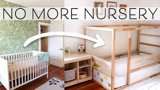 Montessori Baby Room Makeover  Crib to Floor Bed [upl. by Renata]