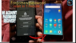 How to reset mi account password  wipe all data  forgotten password [upl. by Knepper215]