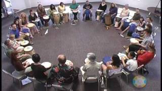 Art amp Heart of Drum Circles  Hal Leonard DVD highlights with Christine Stevens [upl. by Anod]