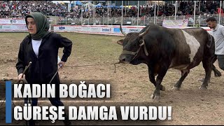 Artvinli Kadın Boğacı Güreşe Damga Vurdu Bu Nasıl Cesaret  AGRO TV HABERl [upl. by Nireves]