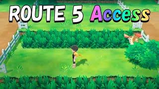 HOW TO Access Route 5 in Pokémon Lets Go Pikachu amp Eevee [upl. by Farand]