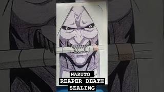 Reper Death ☠️ Seal Drawing ✨❤️‍🔥animedrawing drawing naruto [upl. by Forrester]