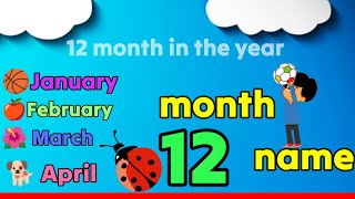 January February  Month Name  month of the year  spelling of months 12 month [upl. by Tanaka604]