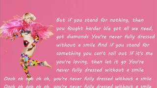 Sia  Youre Never Fully Dressed Without a Smile lyrics [upl. by Dani]