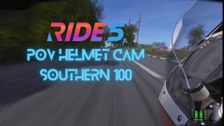 Ride 5  Ducati 1098R helmet cam gameplay at the Southern 100 gaming ride5 [upl. by Rekoob]