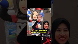 Maskot Khusus Megawati dikagumi di liga korea volleyball proliga redsparks [upl. by Edita]