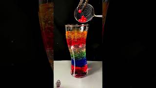 Mix gel vs redhot ball 🥵 satisfying sound cocktail music art experiment [upl. by Hagai]