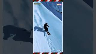 Skier skiing game viralvideo viewers viralshort sports foryou skierlife skiing [upl. by Nnylrebma]