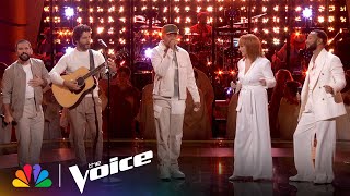 Coaches Chance Dan  Shay John and Reba Perform quotPut a Little Love In Your Heartquot  The Voice [upl. by Navetse]