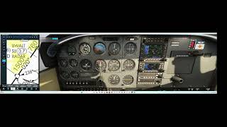 Practice for IFR Check Ride Using C172 MSFS 2020 and IPAD with Foreflight Full VOR A KFUL Approach [upl. by Leaj]