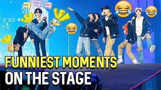 BTS Funniest Moments On The Stage [upl. by Nanyt381]