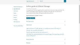 Elsevier The Author Guide to Editorial Manager [upl. by Drogin]