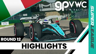 2024 Superleague Italian Grand Prix HIGHLIGHTS  ROUND 12  GPVWC Sim Racing [upl. by Bethesde]